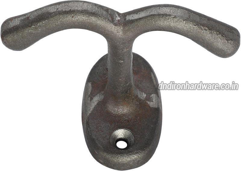 Lacquered cast iron coat hook, Color : black at Rs 40 / Piece in Aligarh