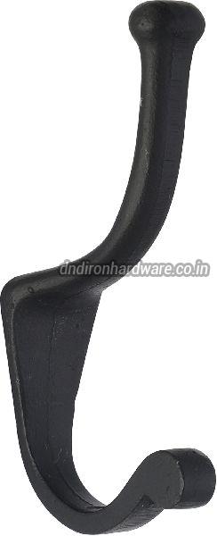 Decorative cast iron coat hook, Color : black