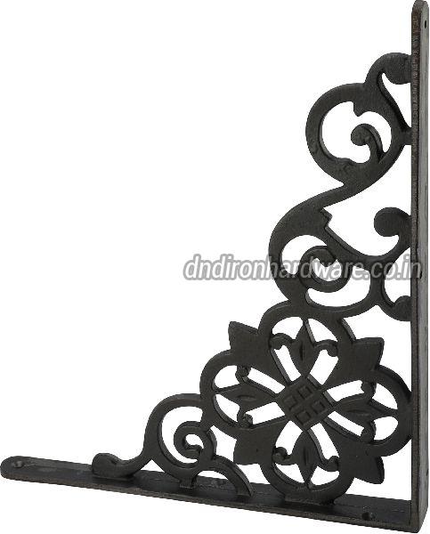 Matte black cast iron self bracket