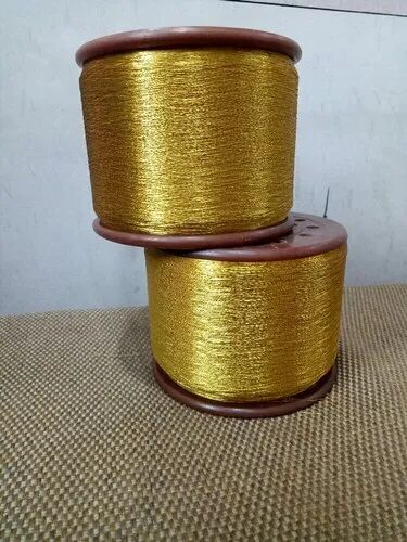Polyester Yarn, for Textile Industry, Color : Golden