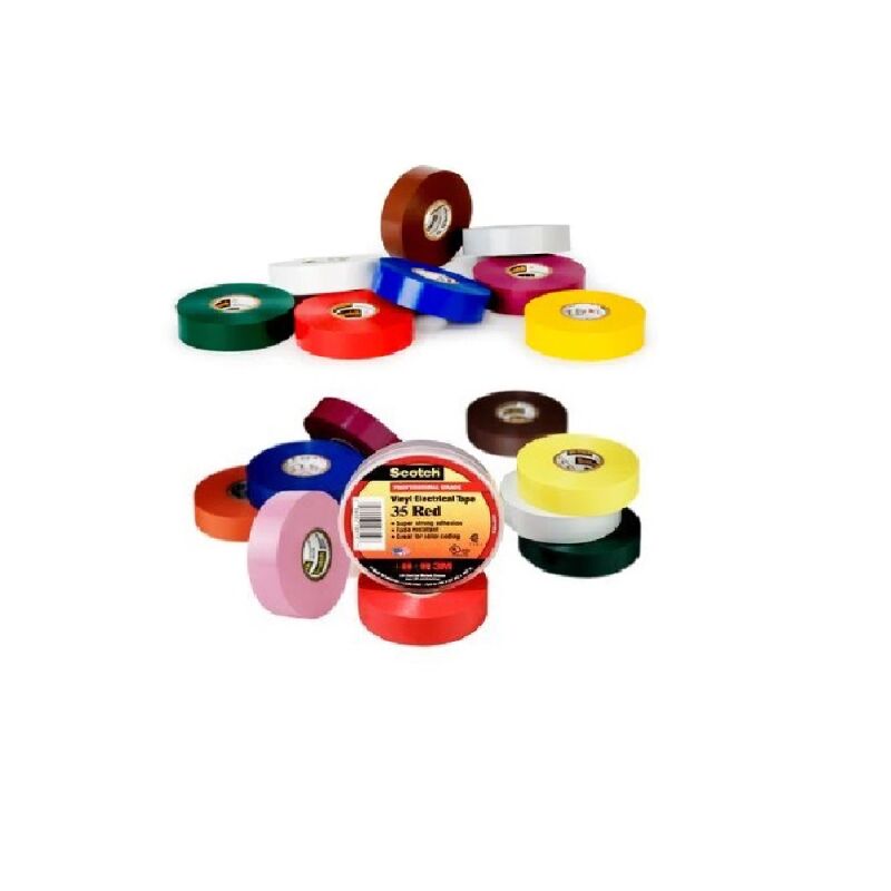 Yellow Plain Scotch Vinyl Electrical Tape 35, Packaging Type : Plastic Box