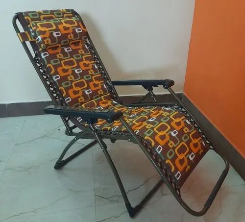 Steel Relax Folding Chair, Color : Rainbow