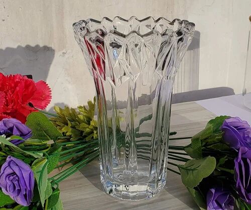 Glass Flower Vase, Color : Transparent
