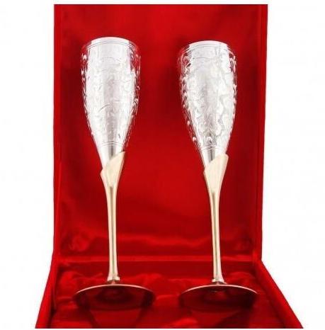 German Silver Conical Glass Set, Packaging Type : Box