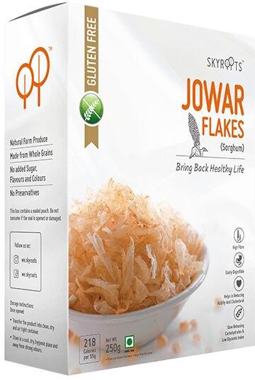 SkyRoots Jowar Flakes (250 gm), for Breakfast Cereal