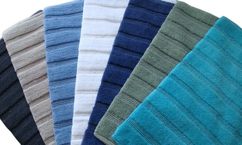 Striped Bath Mats