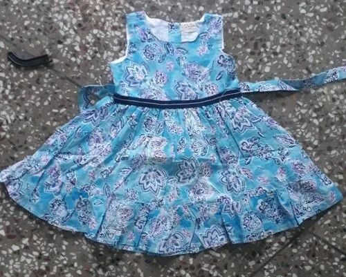 Girls Cotton Printed Frock