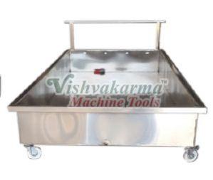 Silver Stainless Steel Commercial Gas Fryer