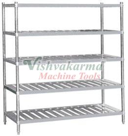 Silver Rectangular Polished Stainless Steel Commercial Kitchen Pot Rack, Feature : Fine Finish