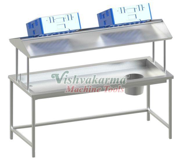 Dish Landing Table with Garbage Chute, for Hotel