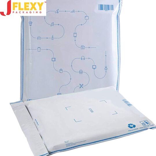 Poly Glossy Mailer Bag, Color : White