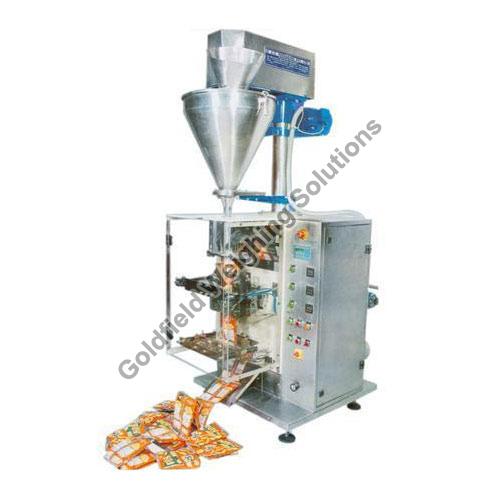Stainless Steel Polished 100-500 Kg Electric Pouch Filling Machine, for Bottle Water, Soft Drink, Dimension (LxWxH) : 275x90x285mm