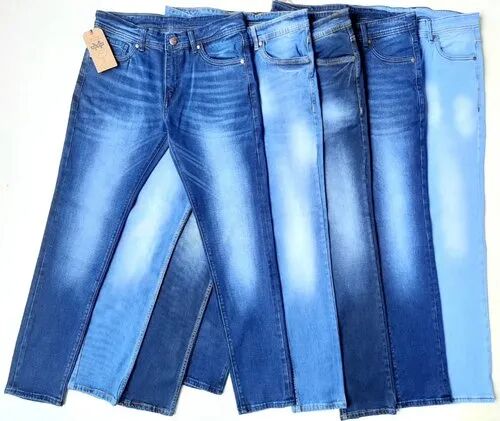 Faded denim jeans, Occasion : Casual Wear