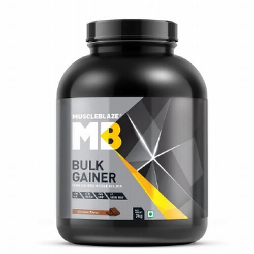 Muscleblaze Bulk Gainer 3kg, for Weight Increase, Form : Powder