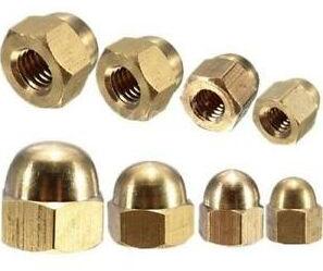 Brass Dome Nuts