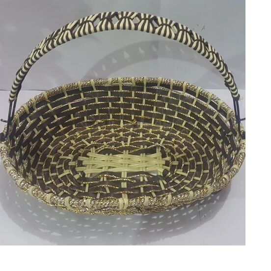 Polyester Wire Kitchen Basket, Color : Brown Beige