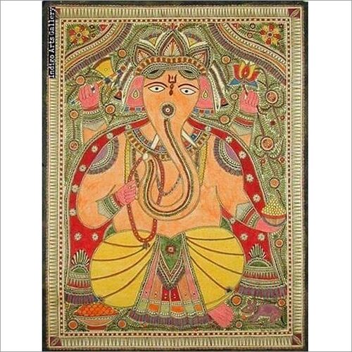 Handmade Ganesha Painting, Pattern : Printed