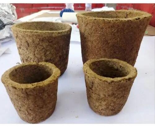 Conical Cow Dung Pot, Color : Brown