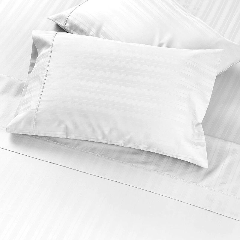 250 Tc Satin Stripe Bedsheet, for Home, Length : Standard
