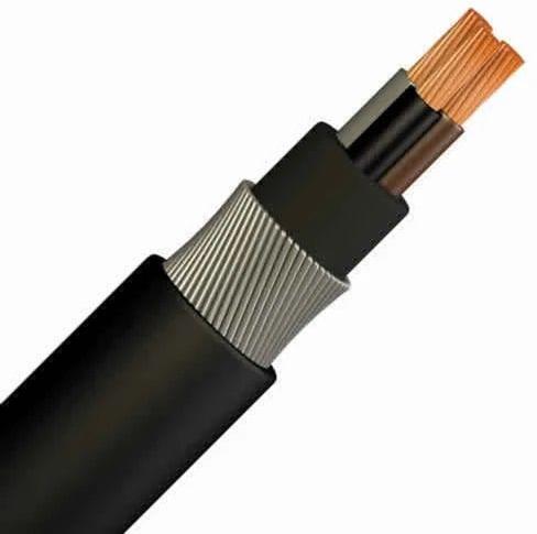 Black XLPE A2XFY1C16 Aluminium Armoured Cable, for Industrial, Voltage : 1100 V