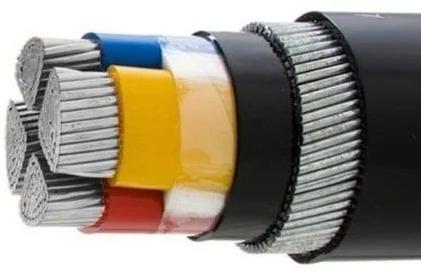 PVC A2XFY35C50 Aluminium Armoured Cable, Color : Black