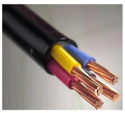 Black PVC A2XY4C35 Aluminium Unarmoured Cable, for Industrial