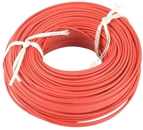 Red PVC Copper y1c4 0 frls wire, Conductor Type : Stranded