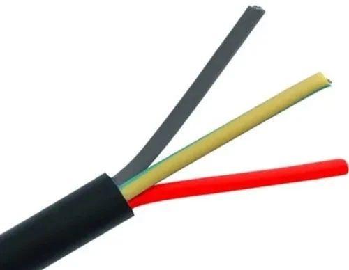 Black YY3C16 PVC Insulated Multicore Wire, Conductor Type : Stranded