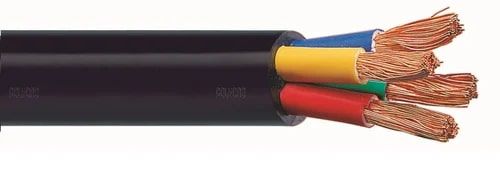 Black YY4C25 PVC Insulated Multicore Wire, Conductor Type : Stranded