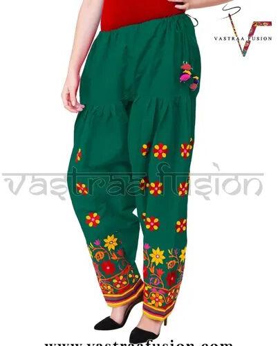 Embroidered Cotton Salwar, Occasion : Party Wear
