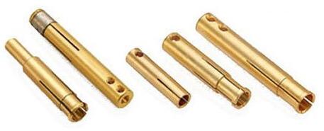 Power Coated Brass Socket Pins, Technics : Yellow Zinc Plated