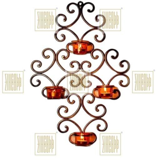 4 Cup T Light Candle Holder, Style : Modern