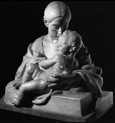 Mother Baby Statue
