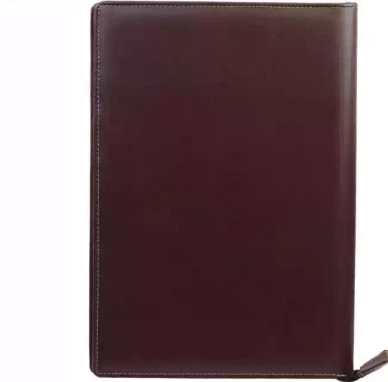 Leather Certificate Holder, Color : Brown