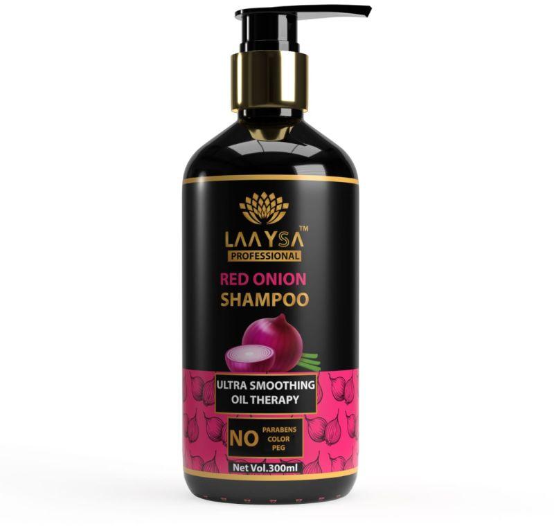 Laaysa Liquid Red Onion Hair Shampoo, for Bath Use, Packaging Size : 300 ml