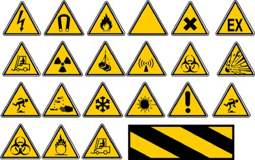 Customized Polycarbone Industrial Safety Signage