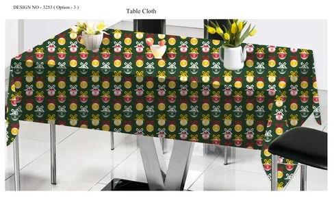 MultiColor Printed Table Cloth, Size : 140x180cm