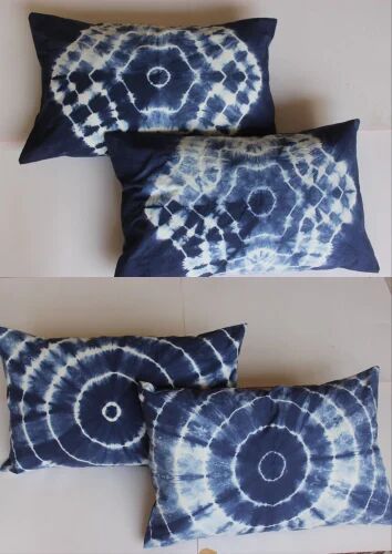 Multicolor Square Cotton Pillow Cover, Size : 18 X 28 Inches