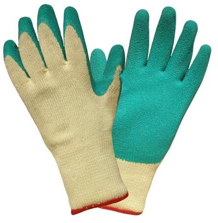 Latex Coated Cotton Gloves, Pattern : Plain