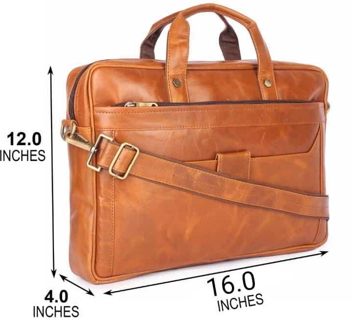 Plain leather laptop bags, Gender : Male