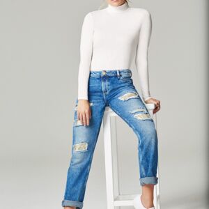 Cotton Ladies Faded Jeans, Technics : Woven