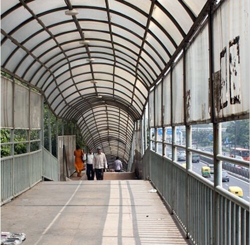 Road Crossing Foot Over Bridge