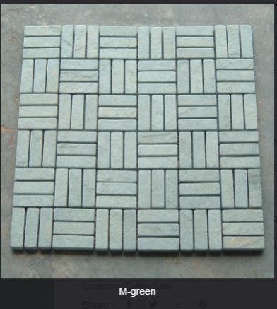 Square Polished M Green Sandstone Tiles, for Construction, Size : Standard