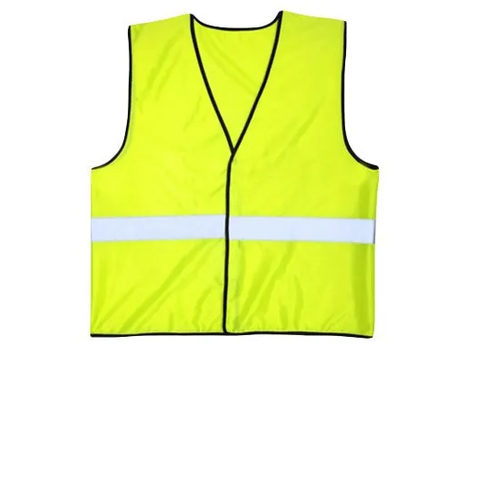 Parrot Green Polyester Reflective Safety Jacket, Size Large at Rs 65