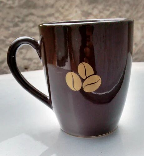 Brown Printed Ceramic Promotional Mug, Capacity : 250 ml