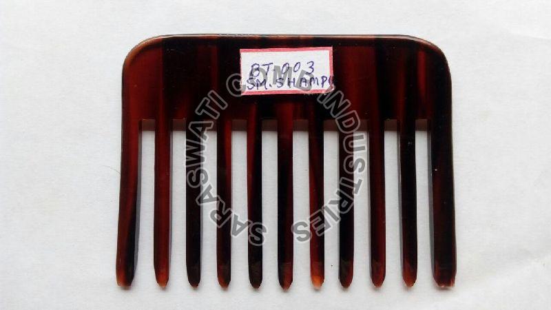 BT-003 Cellulose Acetate Brown Comb, for Home, Parlour, Personal, Length : 6-8 Inch