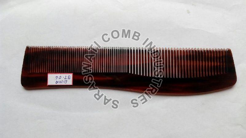 BT-06 Cellulose Acetate Brown Comb, for Home, Parlour, Personal, Length : 6-8 Inch