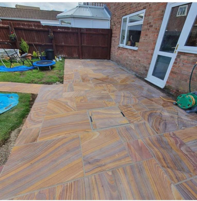 Natural sandstone pavers, for Landscaping, Pavement, Feature : Attractive Design, Heat Resistance