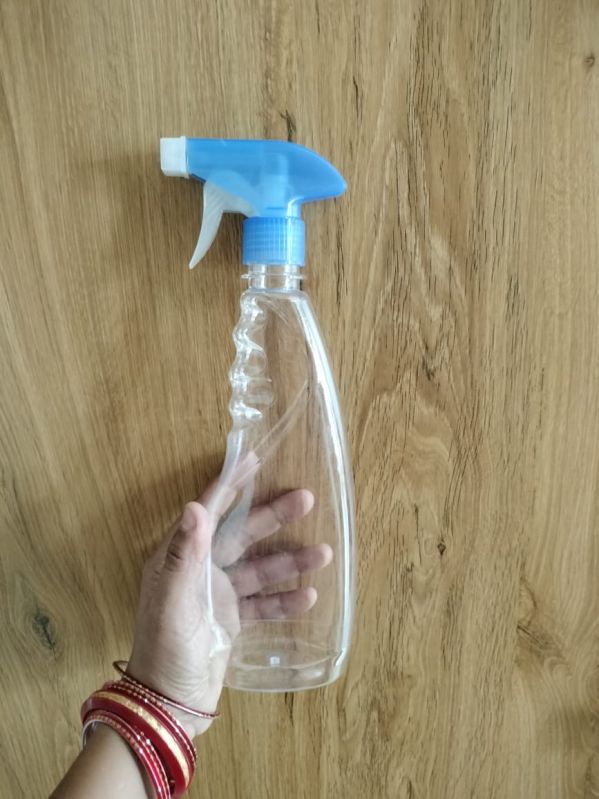 Transprent Colin Plastic Glass Cleaner Bottle, For Chemical, Size : 250ml, 500ml
