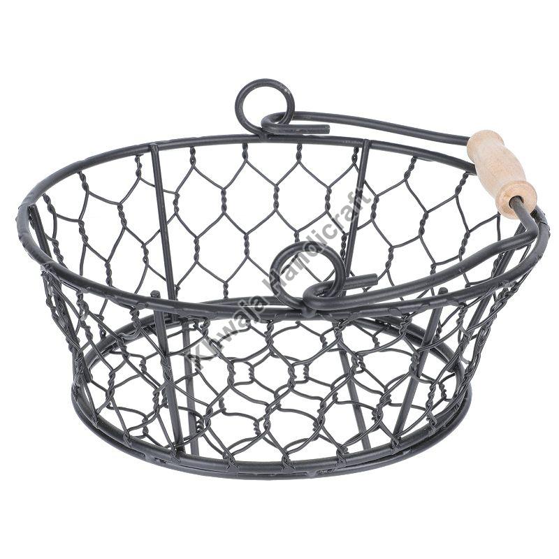 Cycle Shape Iron Seagrass Basket, for Decoration, Feature : Superior Finish